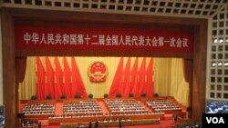 组图:中国第十二届全国人大第一次全体会议