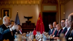 美中代表在华盛顿举行贸易谈判(2019年1月30日美联社)
