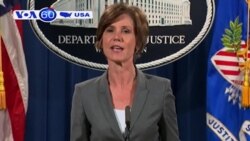 Quyền Bộ trưởng Tư Pháp bị sa thải vì chống ông Trump (VOA60) Quyền Bộ trưởng Tư Pháp bị sa thải vì chống ông Trump (VOA60)