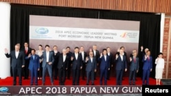 APEC成员2018年11月18日“家庭照”(路透社)