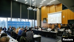 世界卫生组织就新冠病毒疫情在日内瓦召开新闻发布会。(2020年2月11日)