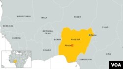 Bản đồ Bama, Nigeria.
