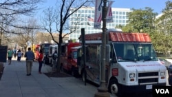 华盛顿街头的餐车(资料照)