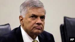 被总统撤职的斯里兰卡总理维克勒马辛哈(资料照 )