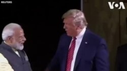 Texas လူထုစုဝေးပွဲ အိန္ဒိယသမ္မတနဲ့ အတူ Trump တက်ရောက်