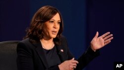 Ứng viên Phó Tổng thống Mỹ Kamala Harris trong liên danh Dân chủ Biden-Harris.