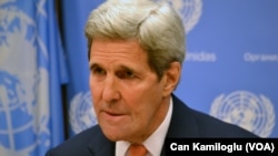 美国国务卿克里(美国之音拍摄)