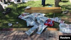 土耳其苏鲁克发生的自杀炸弹袭击的现场 (2015年7月20日)