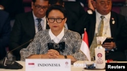 资料照:印度尼西亚外长马尔苏迪