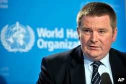 资料照:世界卫生组织公共卫生紧急计划执行主任麦克∙莱恩