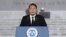 韩国总统尹锡悦2022年6月6日在阵亡将士纪念日发表讲话。（路透社）