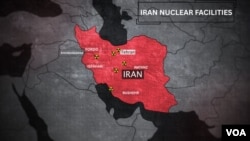 伊朗核设施地图。 