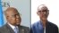 Mokonzi ya RDC Félix Tshisekedi (D) na mokokani wa ye ya Rwanda Paul Kagame.