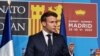 Presiden Prancis Emmanuel Macron berbicara dalam konferensi pers pada KTT NATO di Madrid, Spanyol, pada 30 Juni 2022. (Foto: VOA)