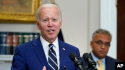 美国总统拜登在白宫发表讲话(2022年 6月21日)