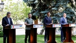 ပြင်သစ်၊ ဂျာမနီ၊ အီတလီနဲ့ ရိုမေးနီးယားခေါင်းဆောင်တွေ ယူကရိန်းကိုသွား ပြင်သစ်၊ ဂျာမနီ၊ အီတလီနဲ့ ရိုမေးနီးယားခေါင်းဆောင်တွေ ယူကရိန်းကိုသွား