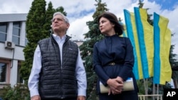 Генеральний прокурор США Меррік Гарланд зустрічається із українським генеральним прокурором Іриною Венедіктовою. Фото зроблене 21 червня 2022 року. AP/Наріман Ел-Мофті