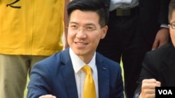 新民主同盟“双料”议员范国威。(美国之音汤惠芸)