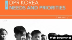 资料图片: 世界粮食计划署2017年朝鲜粮食问题报告(网页截图)