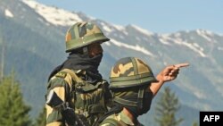 在拉达克地区的印度士兵 (2020年6月17日)