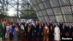 欧盟与海湾国家领导人在布鲁塞尔举行首次峰会。(2024年10月16日)