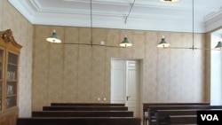 喀山大学中列宁曾经使用过的教室。(美国之音白桦拍摄)