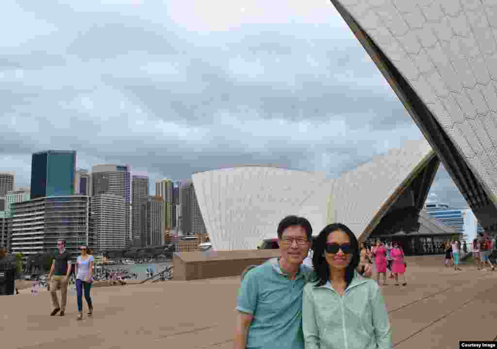 Opera House, nhà hát hình con sò, là biểu tượng của nước Úc. (Ảnh: Bùi Văn Phú)