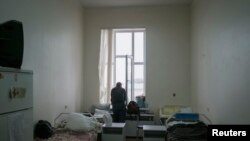 乌克兰基辅主要HIV治疗中心拉夫拉诊所内的一名患者。（2013年9月12日资料照）