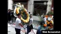 郑州民众自发吊唁村民范华培(网络图片)