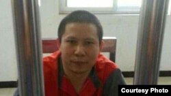 2013年7月下旬被拘留的许志永 (图片来自刘卫国的推特)