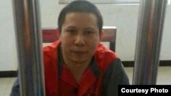 2013年7月下旬被拘留的许志永 (图片来自刘卫国的推特)