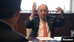 美商务部长罗斯2018年10月5日接受路透社访问(路透社)