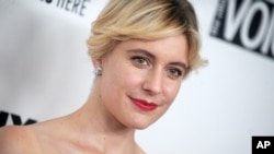 《伯德小姐》导演蕾塔·葛韦格出席第55届纽约电影节。(2017年10月8日)