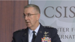 美军参谋长联席会议副主席、空军上将海腾(General John Hyten)2020年1月17日在CSIS讲话(CSIS视频截图)