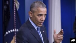 奥巴马总统在白宫回答记者提问 (2016年12月16日)