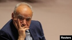 联合国利比亚事务特别代表萨拉梅(Ghassan Salame)2019年5月21日在联合国总部。