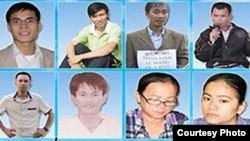 Các thanh niên công giáo bị tuyên án. Ảnh: thanhnienconggiao
