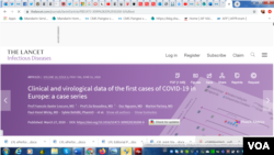 发表在《柳叶刀传染病》杂志上的文章(网络截图)