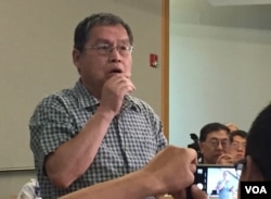 《河殇》总撰稿人苏晓康(美国之音方冰拍摄)