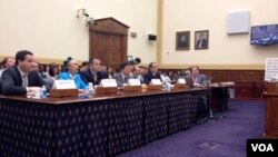 众议院外交委员会举行听证,关注中国对人权的持续侵犯(图片来源:VOA卫视记者 方方)