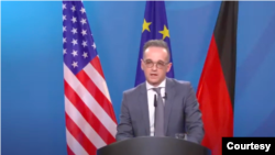 德国外长马斯2021年3月9日通过视频参与布鲁金斯学会的一场讨论会（布鲁金斯学会视频截图）