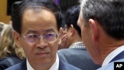 资料照:中国驻澳大使成敬业在澳大利亚议会参加商业研讨会(2018年6月19日)