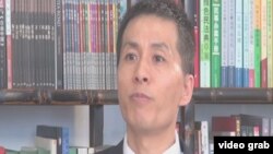 揭露中共官员性丑闻的朱瑞峰(美国之音视频截图)