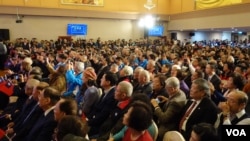 参加国民党123岁党庆的国民党员 (張佩芝摄,2017年11月24日 )