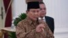 Presiden Prabowo Subianto berbicara saat mengumumkan susunan kabinetnya di Istana Merdeka di Jakarta, 20 Oktober 2024.