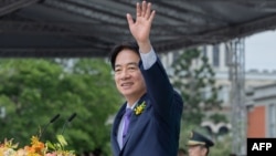 民进党籍的台湾新总统赖清德2024年5月20日发表就职演说。(照片来源:法新社/台湾总统府)