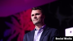 资料照片:活动人士查理·科克。