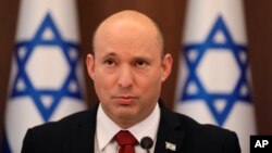 资料照:以色列总理以色列总理纳夫塔利·贝内特(Naftali Bennett)