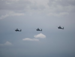 台湾军方本周进行为期5天4夜的年度汉光演习,压轴的三军联合反登陆作战于周四(7月16日)展开(美国之音黄丽玲摄)