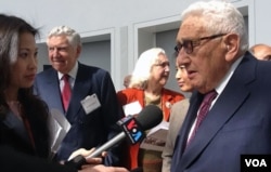 基辛格2012年3月7日在华盛顿接受美国之音记者张蓉湘采访